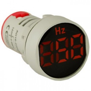 DMS-405, Цифровой LED частотомер AC 0-99Гц, AD16-22HZM, красный, установка на панель в отв d=22мм