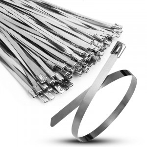 Хомут кабельный 7.9х500 сталь AISI 304 (уп.100шт) TKE-HM304-7.9-500-N/100