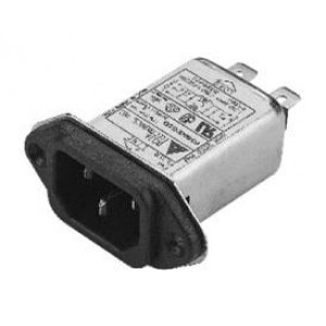 10KEEG3EA, Модули подачи электропитания переменного тока IEC Connector Filter, High Performance, 115/250VAC, 10A, Screw Mounting, N/A-Lug, with Ground Choke