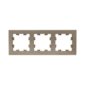 3 - местная рамка, шампань, пластик Эпика EKF UP1-FPC-03