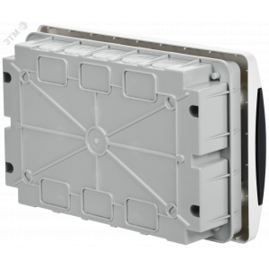 Корпус пластиковый встраиваемый на 12 модулей ЩРВ-П-12 IP41 UNION Compact черная прозрачная дверь UIC-KP12-V-12-41-K01