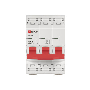 Выключатель нагрузки 3P 20А ВН-63N PROxima S63320