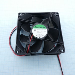 EF92251S1-1000U-A99, Вентилятор 12В DC, 3000 об/мин, 92x25, 87,04м3/ч; 34дБ, подшипник скольжения, тип вывода - провод