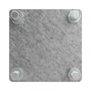 Соединитель полоса-полоса 25-40мм с разделит. пластиной 80х80мм NG3105