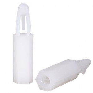 MAE-25T, Стойка нейлоновая для печатной платы с защелкой, высота распорки 25мм, отверстие М3