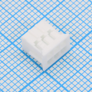 I-DS1066-01-SCW02X3, Корпус разъема, розетка на кабель, шаг 2мм, двухрядный на 2х3 контакта, требуются контакты T-DS1066-01-SC600