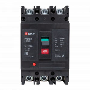 Автоматический выключатель LS125 18кА 3P 125А ProPact EKF