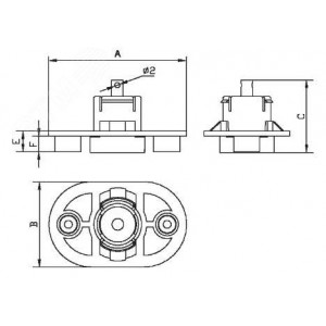 Втулка концевая для заливки в бетон, д.16 и 25 мм 59389