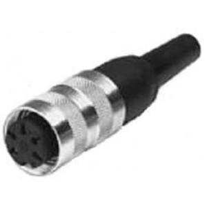 T3361-018, Цилиндрические разъемы DIN FEMALE CABLE CONNECTOR 5 WAY