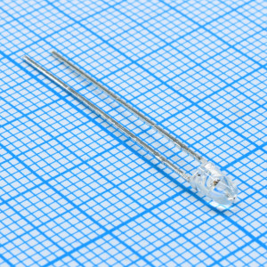 WP710A10SGC, Светодиод 3мм/зеленый/565нм/30-60мКд/прозрачный/34°/питание 2.2 В