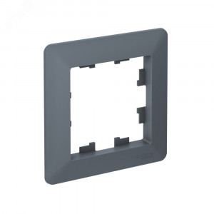 ATLASDESIGN AIR 1-постовая РАМКА, ГРИФЕЛЬ/дымчатый черный ATN220701