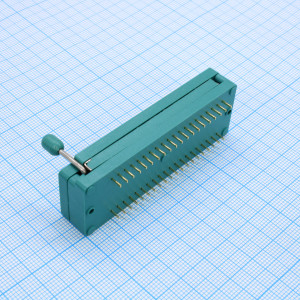 DS1043-400G, ZIF сокет 2х20 контактов шаг 2,54мм