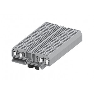 Проходная клемма 204936, Проходная клемма, с разрывом цепи, 4 точки подключения, тип фиксации провода: пружинный, номинальное сечение: 4 мм кв., 32A, 800V, ширина: 6 мм, цвет: серый тип монтажа: DIN35