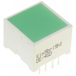 DE/4GD, LED модуль/15х15мм/зеленый/568нм/12-52мкд