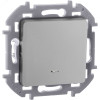 Выключатель 1-кл. Inspiria 10А IP20 250В 10AX с подсветкой/индикацией механизм алюм. Leg 673612