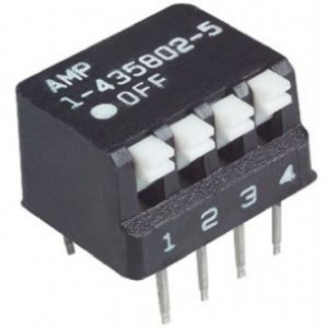 5435802-9, Переключатель DIP Switches; Конфигурация: SPST; Контакты: 8; Шаг: 2.54