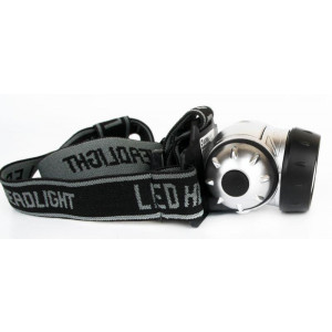 Фонарь налобный LED 5351 7LED 3 режима 3хR03 металлик 10260