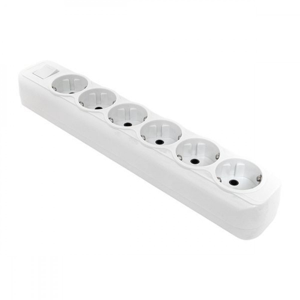 Изображение товара Колодка удлинителя 6 гнезд 16А 3,5кВт с выключателем EKF Proxima AKB16-6i