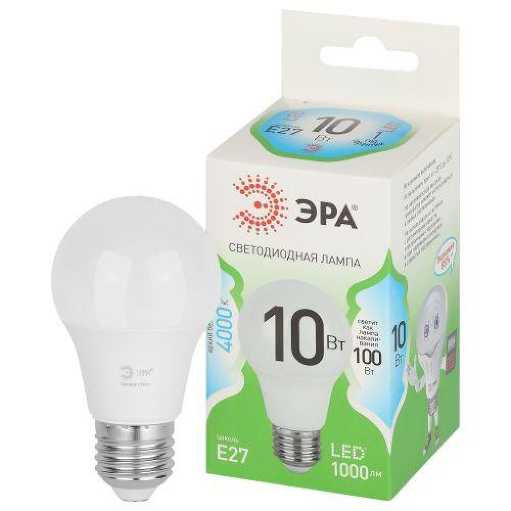 Изображение товара Светодиодная лампа LED 10 Вт E27 4000K 1000Лм нейтральный свет Green Line
