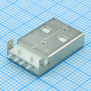 1734028-1, USB-коннектор угловой SMT