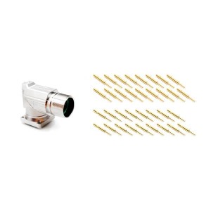 MA5RAP1702-KIT, Цилиндрические метрические разъемы 17 Pos male pins Large flange