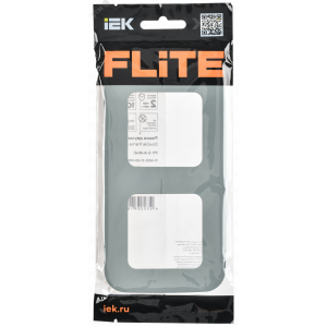 FLITE ARTISTIC Рамка 2-местная РУ-2-А-ФлС серый IEK FI-M22-31-20-K03