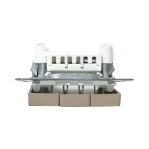 Механизм выключателя, тр-хклавишный, шампань Эпика EKF UP1-SWC-31