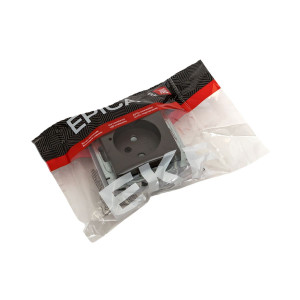 Механизм розетки, 16А, без заземления, без шторок, мокко Эпика EKF UP1-SOM-100