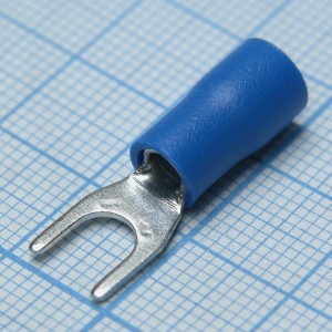 SV3.5-5  Blue, наконечник кабельный вилочный с изоляцией d=5.3мм, сеч. пров.2.5-4.0мм2