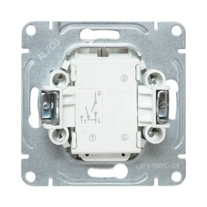 Механизм выключателя, двухклавишный, с подсветкой, шампань Эпика EKF UP1-SWC-24