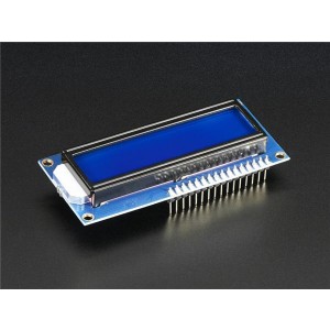 1447, Средства разработки визуального вывода Assembled Standard LCD 16x2 + extras - White on Blue