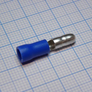 MPD2-156, наконечник кабельный - штекер трубчатый с изоляцией d=5мм, сеч. пров. 1.5-2.5мм