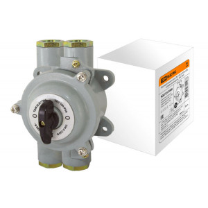 Пакетный выключатель ПВ2-100 2П 100А 220В, силуминовый корпус, IP56 SQ0723-0068