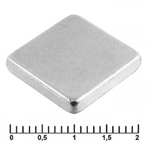 B 15X15X3 N35, Магнит самарий-кобальтовый класс N35 15х15х3 квадрат