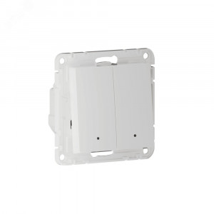 ATLASDESIGN SMART 2-кл. ВЫКЛЮЧАТЕЛЬ с подсв., Zigbee, сх.5, L+N, 10А, мех., БЕЛЫЙ ATN000153Z