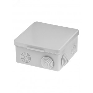 Распаячная коробка ОП 100х100х55мм, крышка, IP54, 8вх. инд. штрихкод SQ1401-0513