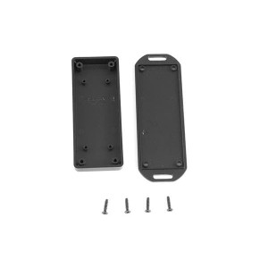 1551TTFLBK, Кожухи, коробки и корпуса black plastic enclosure with flanged lid