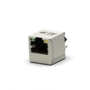 2337993-2, Модульные соединители / соединители Ethernet RJ45 JACK MAG. POE 10/100 LED 1X1 VERT.