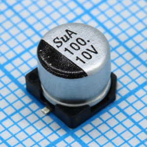 TS13C11E680MFT000R, Конденсатор алюминиевый электролитический 68мкФ 25В ±20% (6.3 X 5.8мм) для поверхностного монтажа 240мА 2000час 105°С автомобильного применения лента на катушке