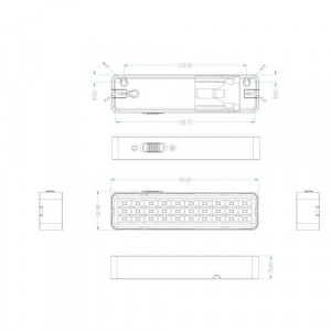 Светильник светодиодный DBA-101-0-20 30LED 5ч IP20 аварийный непостоянный Б0044394