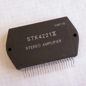 STK4221 II, УНЧ 2x80Вт (2x45В/8 Ом), THD<0.4%