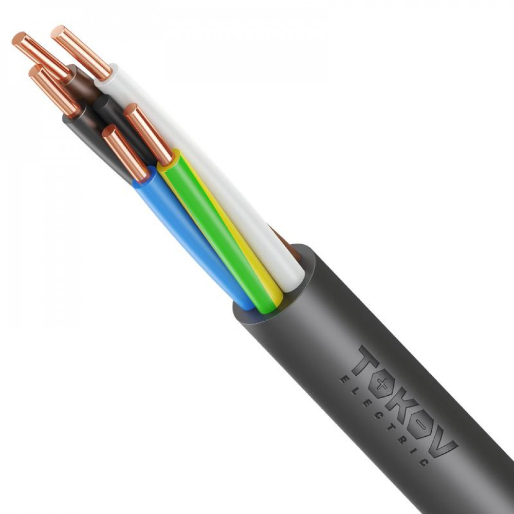 Изображение товара Кабель TOKOV ELECTRIC ППГнг(А)-HF 5х10 1кВ медный для электроустановок
