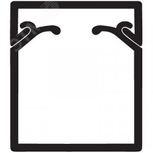 TA-EN 25x30 Короб с плоской основой, цвет чёрный 00323A