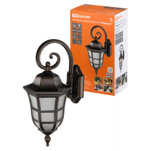 Светильник садово-парковый "Меридиан" 100 Вт, вниз, алюм., матовое/кофейный, Е27, SQ0330-0237