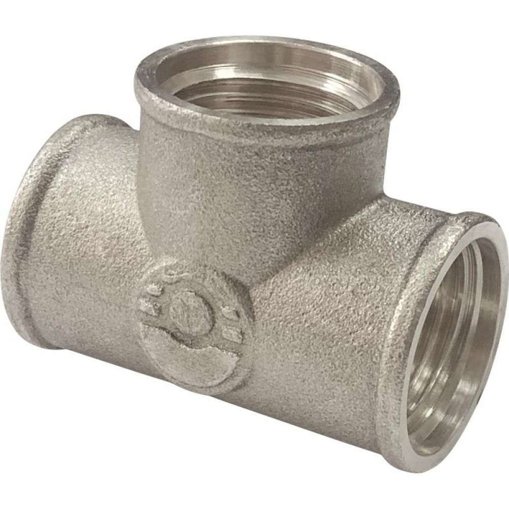 Изображение товара Тройник никелированный ВР-ВР-ВР 1/2дюйм VALFEX VF.130.N.012 для водопровода