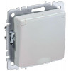 Розетка BRITE РСбш10-3-БрЖ 16А IP20 с заземл. защ. шторки с крышкой жемчуж. BR-R16-16-K36