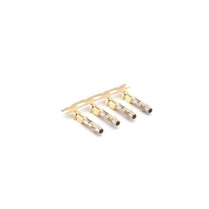 SS24M2F, Стандартные цилиндрические контакты Socket Contact, Stamped, Size 16,Gold Flash over Nickel, Wire Range .14-.25mm , 26-24 AWG, with 3 Tangs