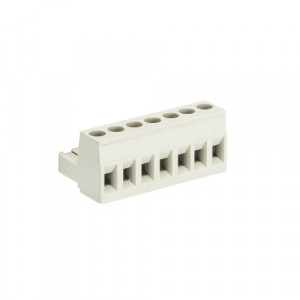 Розеточный разъем на кабель 8113 B/7, Розеточный разъем, прямой, на кабель, шаг: 5.0 мм, 7 полюсов, фиксация провода винтовая, исполнение: с маркировкой, 400V, 12А, цвет: серый