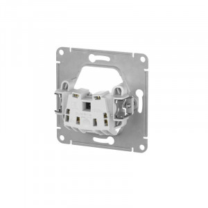 Розетка Glossa 16А без заземл. быстрозажим. клем. механизм беж. SE GSL000241S