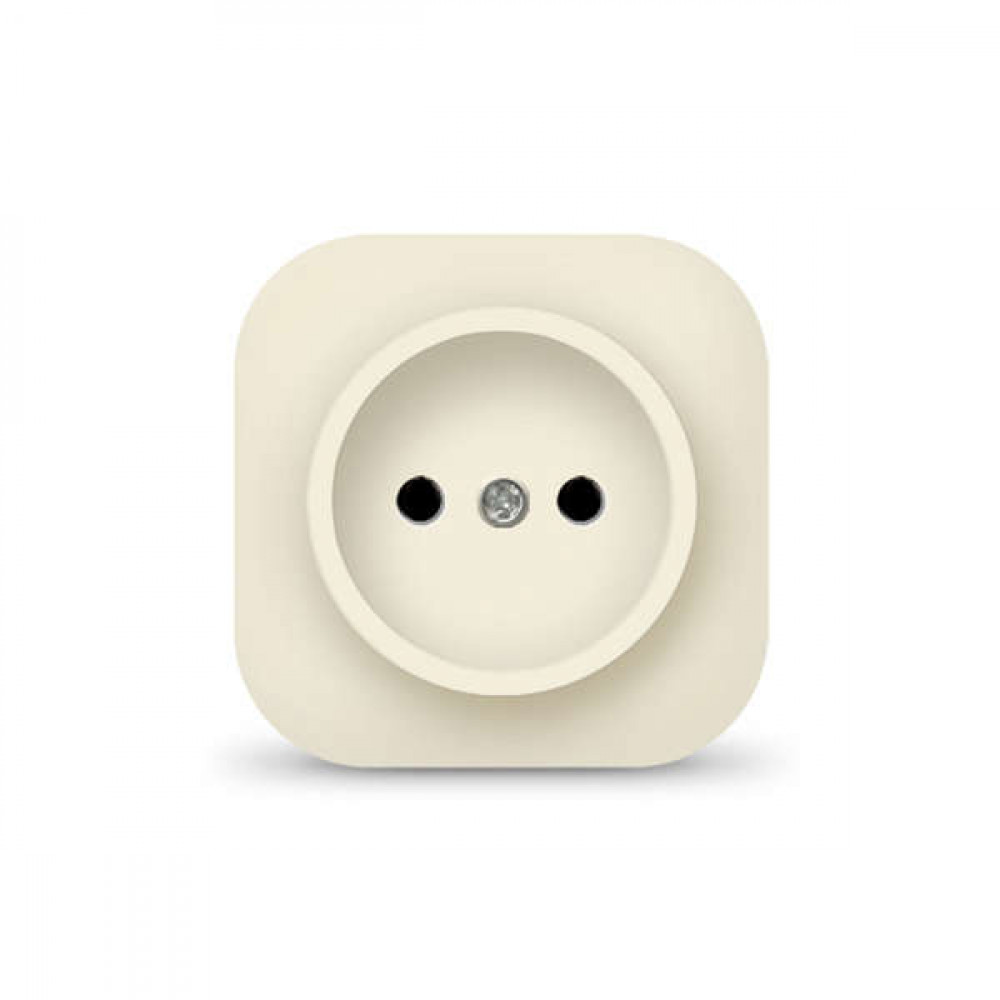 Изображение товара Розетка 1-м ОП 10А IP20 без заземления цвет кость